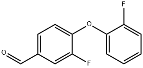 3-fluoro-4-(2-fluorophenoxy)benzaldehyde Structure