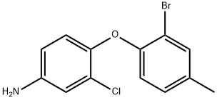 4-(2-bromo-4-methylphenoxy)-3-chloroaniline 구조식 이미지