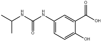 2-hydroxy-5-[(propan-2-ylcarbamoyl)amino]benzoic acid Structure