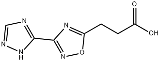 3-[3-(4H-1,2,4-triazol-3-yl)-1,2,4-oxadiazol-5-yl]propanoic acid 구조식 이미지