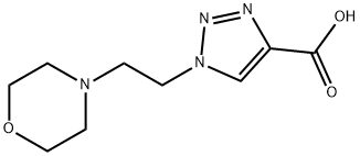 1-[2-(morpholin-4-yl)ethyl]-1H-1,2,3-triazole-4-carboxylic acid 구조식 이미지