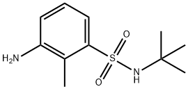 3-amino-N-tert-butyl-2-methylbenzene-1-sulfonamide Structure
