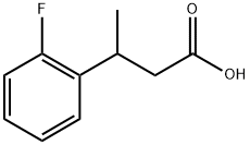 3-(2-fluorophenyl)butanoic acid Structure