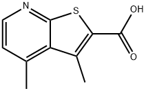 3,4-DIMETHYLTHIENO[2,3-B]PYRIDINE-2-CARBOXYLIC ACID Structure