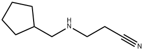 3-[cyclopentyl(methyl)amino]propanenitrile Structure