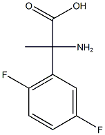 2-amino-2-(2,5-difluorophenyl)propanoic acid Structure