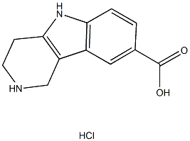 2,3,4,5-TETRAHYDRO-1H-PYRIDO[4,3-B]INDOLE-8-CARBOXYLIC ACID HYDROCHLORIDE Structure