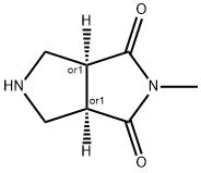 (3aR*,6aS*)-2-methyltetrahydropyrrolo[3,4-c]pyrrole-1,3(2H,3aH)-dione(SALTDATA: HCl) 구조식 이미지