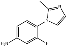 3-fluoro-4-(2-methyl-1H-imidazol-1-yl)aniline 구조식 이미지