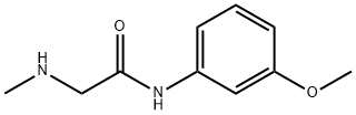 N-(3-methoxyphenyl)-2-(methylamino)acetamide 구조식 이미지