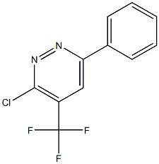 3-CHLORO-6-PHENYL-4-(TRIFLUOROMETHYL)PYRIDAZINE Structure