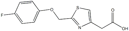 {2-[(4-FLUOROPHENOXY)METHYL]-1,3-THIAZOL-4-YL}ACETIC ACID Structure