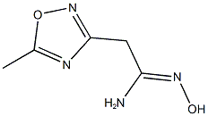 N''-HYDROXY-2-(5-METHYL-1,2,4-OXADIAZOL-3-YL)ETHANIMIDAMIDE Structure