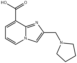 2-(PYRROLIDIN-1-YLMETHYL)IMIDAZO[1,2-A]PYRIDINE-8-CARBOXYLIC ACID Structure