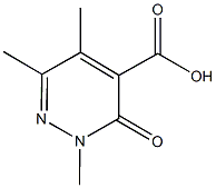 2,5,6-TRIMETHYL-3-OXO-2,3-DIHYDROPYRIDAZINE-4-CARBOXYLIC ACID Structure