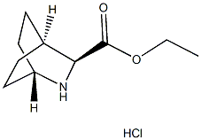 ETHYL (1R,3S,4S)-2-AZABICYCLO[2.2.2]OCTANE-3-CARBOXYLATE HYDROCHLORIDE 구조식 이미지