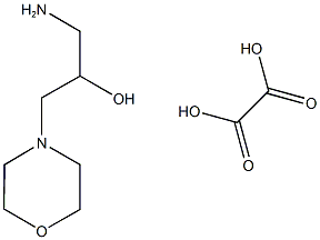 1-AMINO-3-MORPHOLIN-4-YLPROPAN-2-OL OXALATE 구조식 이미지