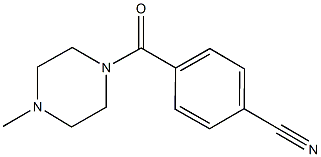 4-[(4-METHYLPIPERAZIN-1-YL)CARBONYL]BENZONITRILE Structure
