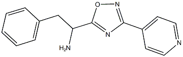 2-PHENYL-1-(3-PYRIDIN-4-YL-1,2,4-OXADIAZOL-5-YL)ETHANAMINE Structure
