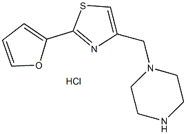 1-{[2-(2-FURYL)-1,3-THIAZOL-4-YL]METHYL}PIPERAZINE HYDROCHLORIDE Structure