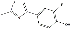 2-FLUORO-4-(2-METHYL-1,3-THIAZOL-4-YL)PHENOL 구조식 이미지