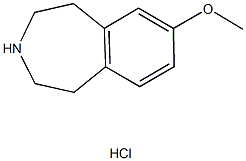 7-METHOXY-2,3,4,5-TETRAHYDRO-1H-3-BENZAZEPINE HYDROCHLORIDE 구조식 이미지