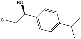 (1S)-2-CHLORO-1-(4-ISOPROPYLPHENYL)ETHANOL 구조식 이미지