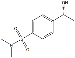 4-[(1R)-1-HYDROXYETHYL]-N,N-DIMETHYLBENZENESULFONAMIDE 구조식 이미지