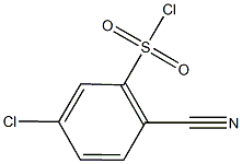 5-chloro-2-cyanobenzenesulfonyl chloride 구조식 이미지