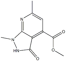 methyl 1,6-dimethyl-3-oxo-2,3-dihydro-1H-pyrazolo[3,4-b]pyridine-4-carboxylate Structure