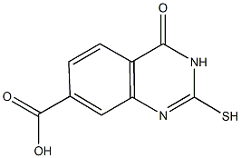 2-mercapto-4-oxo-3,4-dihydroquinazoline-7-carboxylic acid 구조식 이미지