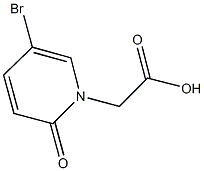 (5-bromo-2-oxopyridin-1(2H)-yl)acetic acid Structure