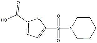 5-(piperidin-1-ylsulfonyl)-2-furoic acid 구조식 이미지