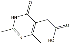 (2,4-dimethyl-6-oxo-1,6-dihydropyrimidin-5-yl)acetic acid 구조식 이미지