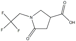 5-oxo-1-(2,2,2-trifluoroethyl)pyrrolidine-3-carboxylic acid 구조식 이미지