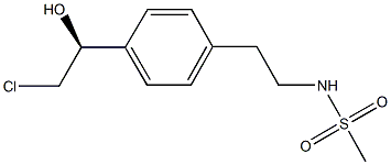 N-(2-{4-[(1S)-2-chloro-1-hydroxyethyl]phenyl}ethyl)methanesulfonamide Structure