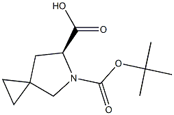 (6S)-5-(tert-butoxycarbonyl)-5-azaspiro[2.4]heptane-6-carboxylic acid Structure