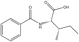 (2S,3S)-2-(benzoylamino)-3-methylpentanoic acid 구조식 이미지