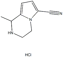1-methyl-1,2,3,4-tetrahydropyrrolo[1,2-a]pyrazine-6-carbonitrile hydrochloride Structure
