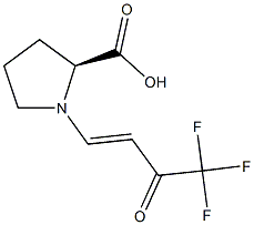 (2S)-1-[4,4,4-trifluoro-3-oxobut-1-enyl]pyrrolidine-2-carboxylic acid Structure