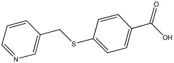 4-[(pyridin-3-ylmethyl)thio]benzoic acid Structure