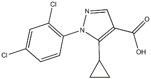 5-cyclopropyl-1-(2,4-dichlorophenyl)-1H-pyrazole-4-carboxylic acid Structure