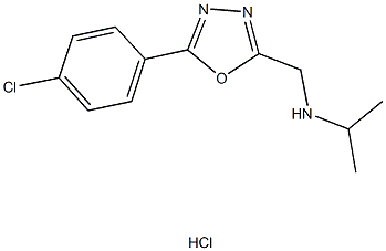 N-{[5-(4-chlorophenyl)-1,3,4-oxadiazol-2-yl]methyl}-N-isopropylamine hydrochloride Structure