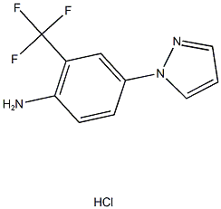 4-(1H-pyrazol-1-yl)-2-(trifluoromethyl)aniline hydrochloride 구조식 이미지