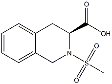 (3S)-2-(methylsulfonyl)-1,2,3,4-tetrahydroisoquinoline-3-carboxylic acid Structure