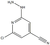 2-chloro-6-hydrazinylpyridine-4-carbonitrile 구조식 이미지