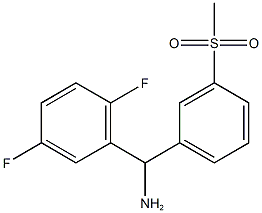 (2,5-difluorophenyl)(3-methanesulfonylphenyl)methanamine 구조식 이미지