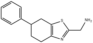 (6-phenyl-4,5,6,7-tetrahydro-1,3-benzothiazol-2-yl)methanamine 구조식 이미지
