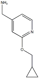 [2-(cyclopropylmethoxy)pyridin-4-yl]methanamine Structure