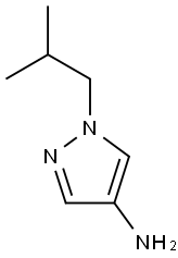 1-(2-methylpropyl)-1H-pyrazol-4-amine 구조식 이미지